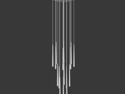 Aquitaine Round Chandelier Restorationhardware 3D model