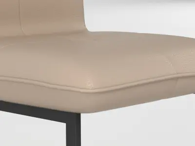 Contemporary Dining Chair Low-poly 3D model