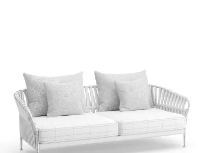 Talenti Frame 2 Seater Sofa 3D model