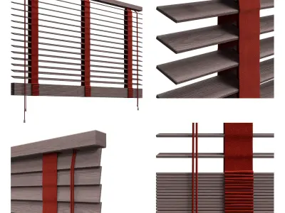 Wooden blinds 2 3D model