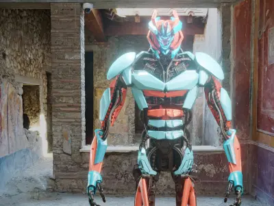 Sci fi Mecha Robot - Crazy Diamond Style 3D model