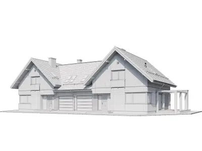 Cottage V8 3D model