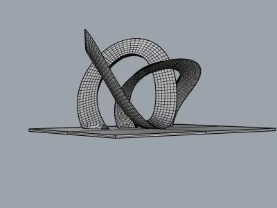 Abstract Sculpture 3D model 9