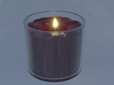 Animated Candle  3D model