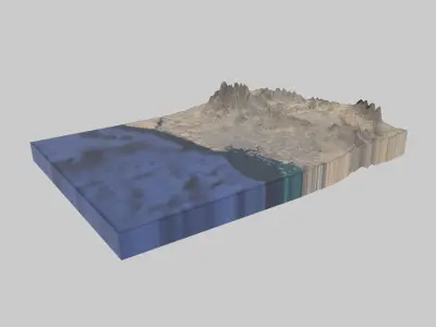 Jeddah City Low-poly 3D model