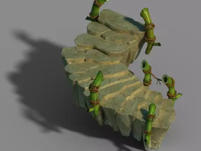 New Village - Stone Bridge 3D model