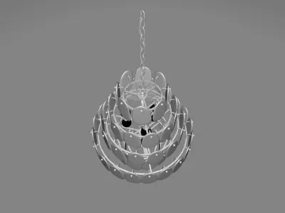 Light Unique - Statement Tiered Chandelier 3D model