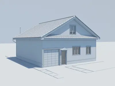  Cottage Houses  Collection  Low-poly 3D model