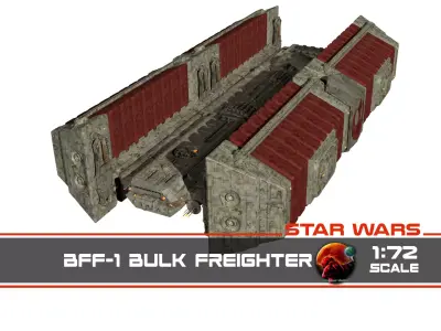 BFF-1 Bulk Freighter 1-72 scale 3D print model