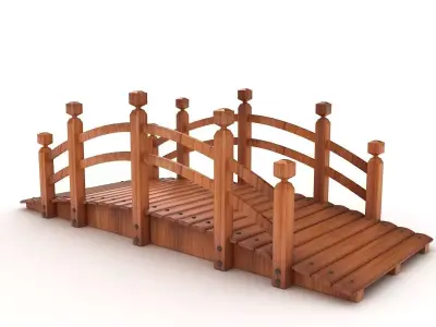Wood Bridge  3D model