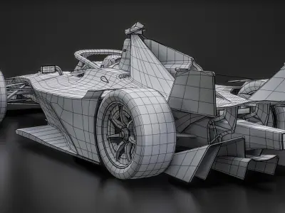  Jaguar TCS Racing Formula E Team 2025 Gen3 Race Car 