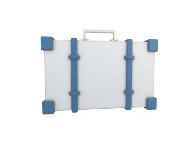 Briefcase v1 003 Low-poly 3D model
