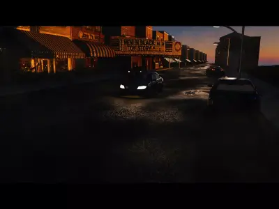 Afternoon CIty Free 3D model