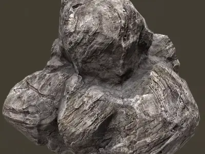 Rock Low-poly 3D model order