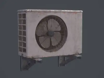 AC Unit Low-poly 3D model
