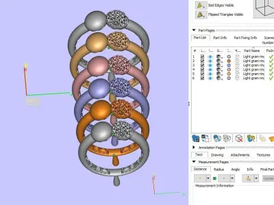 Women Wedding Engagement Ring 70 3D print model