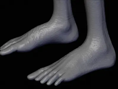 Realistic Alien 5 Sculpt 3D model