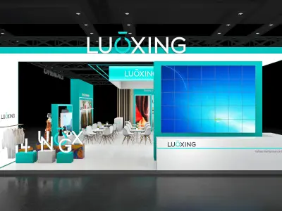Booth Exhibition Stand Stall 10x15m Height 440cm 4 Open 3D model 3D model
