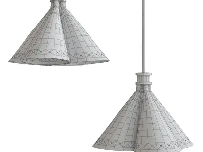 Delta Light Pendant lamp 3d model Low-poly 3D model