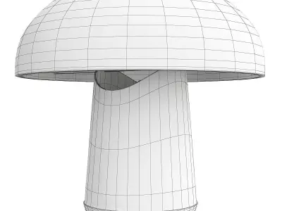 NORDIC MUSHROOM TABLE LAMP Low-poly 3D model