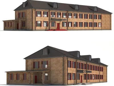 Public building 3D model