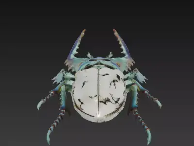 Cyber Beetle Automaton - Mechanical Stag Bug 3D Model 3D print model