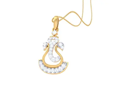 Spiritual Ganesha Pendant 3D print model