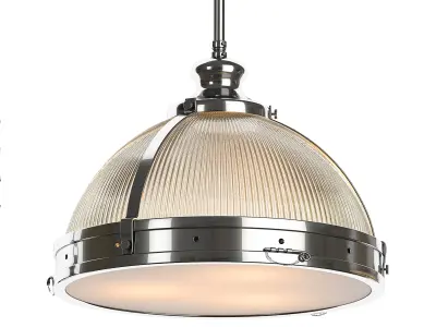PENDANT COLLECTION 2 industrial light with frosted glass 3D model