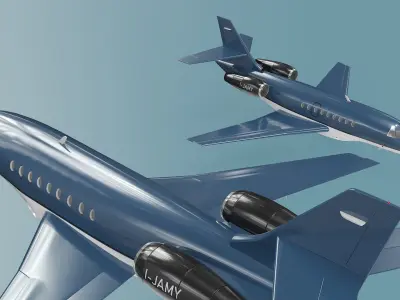  Dassault Falcon 2000 Business Jet Grey No Chassis 