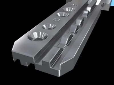 Keys Collection key with email symbol 3D model