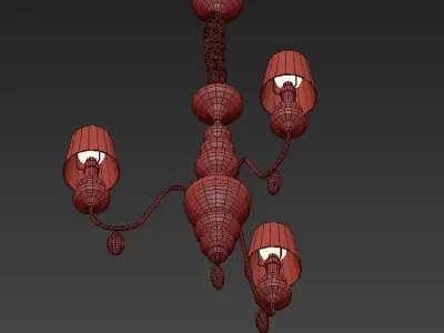 Masiero Eva Chandelier 3 3D model