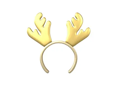 Rudolf Headband v1 004 Low-poly 3D model