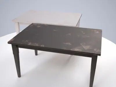 Table ar vr optimized Low-poly 3D model