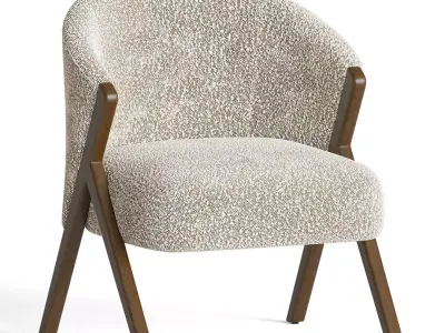 Boucle Armchair Zarahome 3D model