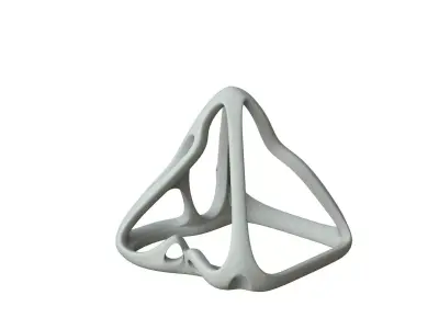 SciFi Cube Object No 59649 Low Poly Shape Low-poly 3D model