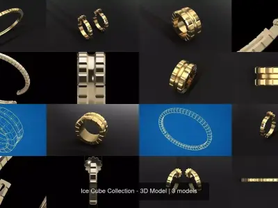 Ice Cube Collection - 3D Model 3D Model Pack