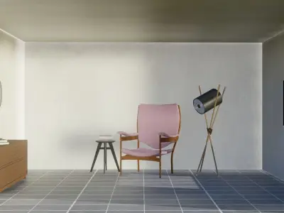 Coastal Charm 3D Scene 3D model