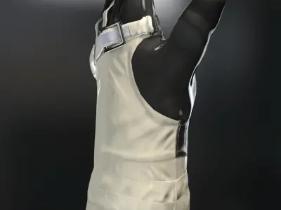 Space gloves Low-poly 3D model