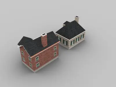 Low Poly House Pack 1 Low-poly 3D model