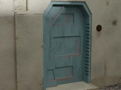 Nevarro Imperial Door 1-6 scale Hottoys 3D print model