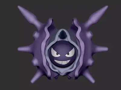 Cloyster STL pokemon shell 3D print model