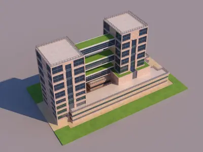 0148 - Modern Building 3D model