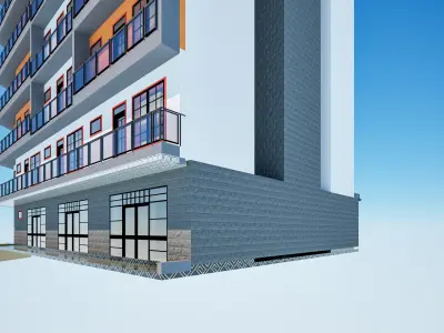 Apartment Exterior 3D model