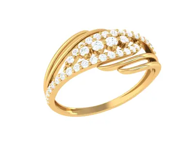 Women Ring  Render 3dm STL OBJ FBX Details 3D print model 424