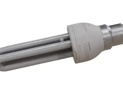 CFL bulb Low-poly 3D model