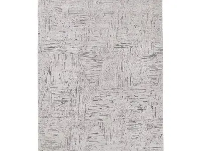 KISAN SILK WOOL RUG 3D model