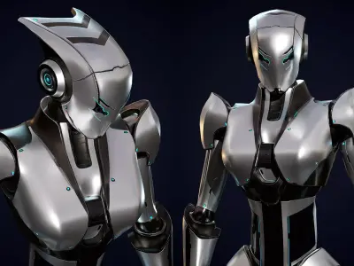 Robot 5 Low-poly 3D model purchase