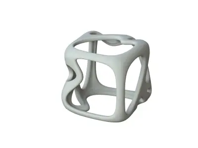 SciFi Cube Object No 16368 Low Poly Shape Texture