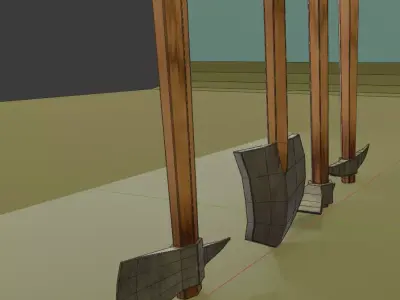 Simple Tools Low-poly 3D model