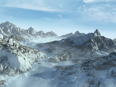  Terrain Mountain Range Lake Alaska 31 Landscape 